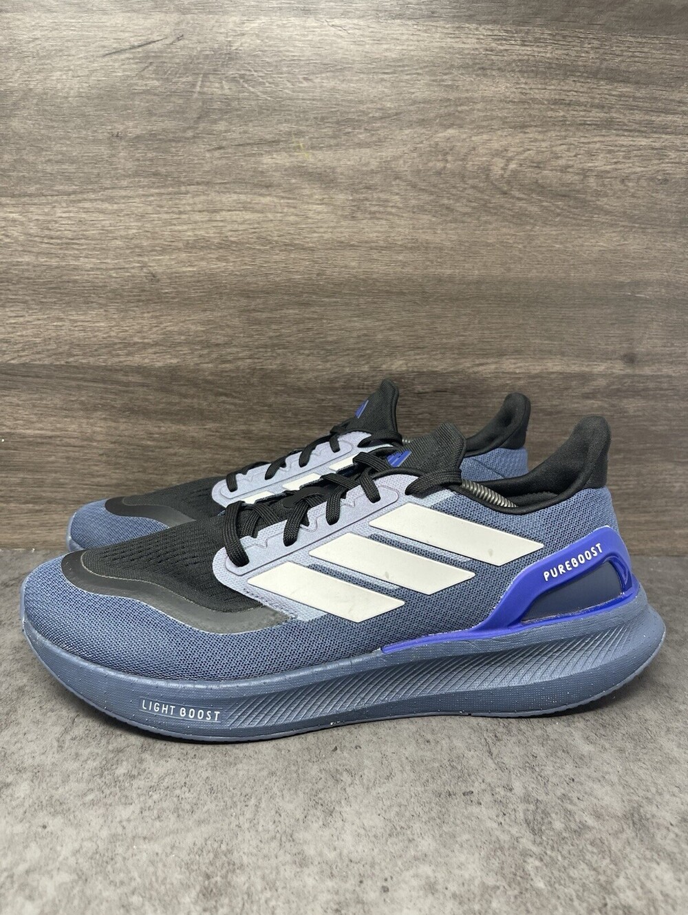 adidas Pureboost 5 Mens Size 11.5 Blue Light Boost Running Shoes IE8464 Adiwear